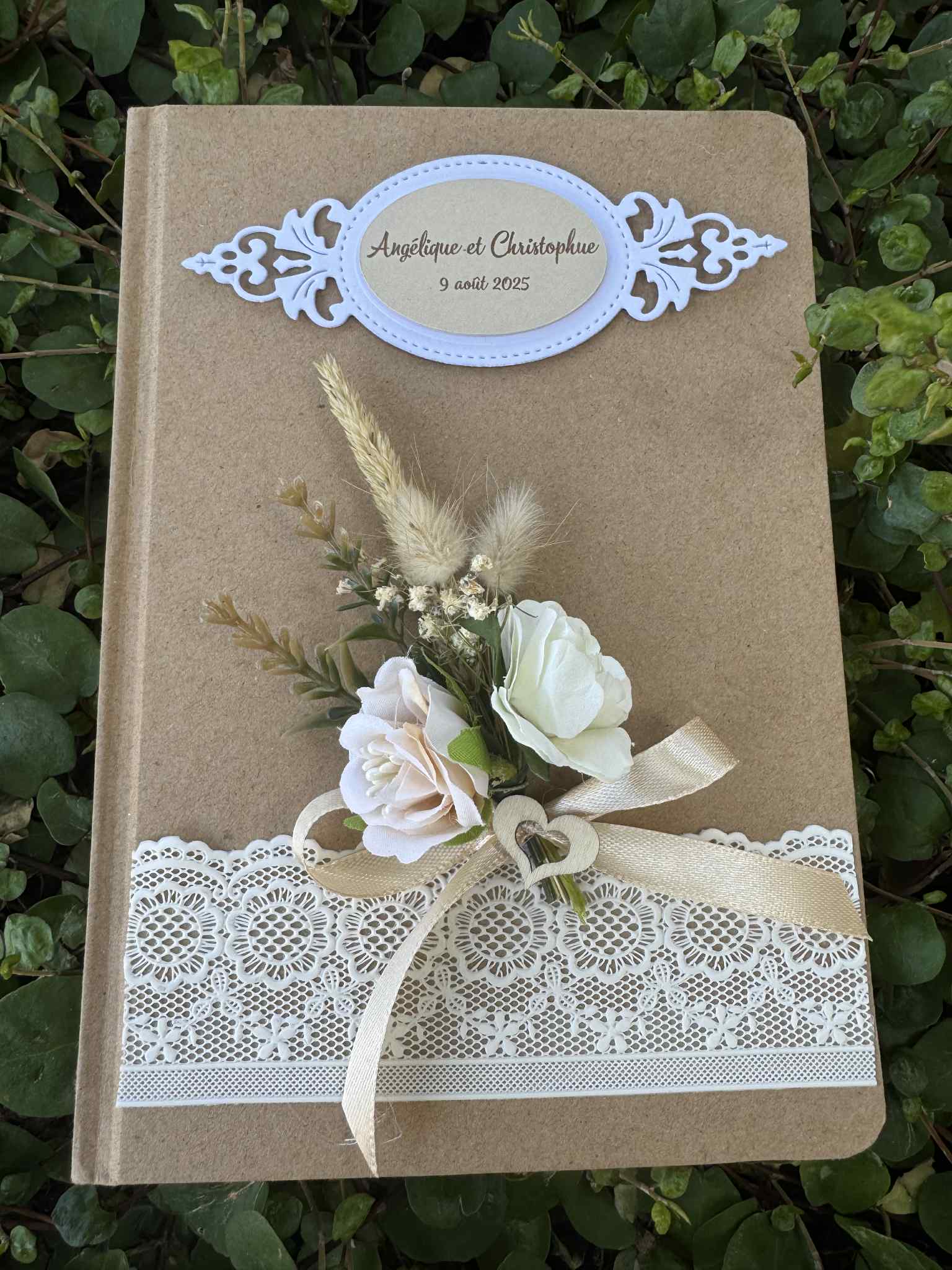 livre d'or mariage bohème chic