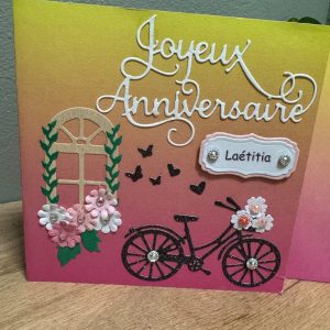 Carte anniversaire vélo de ville